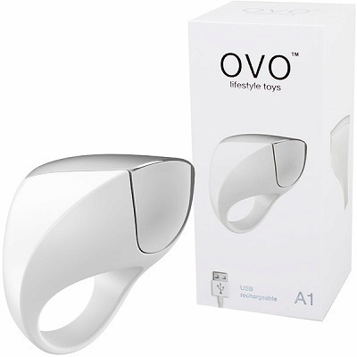 OVO A1 RECHARGEABLE RING (WHITE CHROME)() OVO A1 RECHARGEABLE RING (WHITE CHROME)