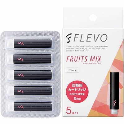FLEVO 交換用カートリッジ 5本入り (フルーツミックス 黒)() FLEVO 交換用カートリッジ 5本入り (フルーツミックス 黒)