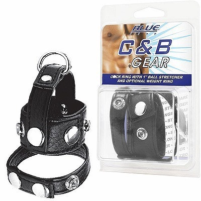 <Blue Line>C●ck Ring With 1Ball Stretcher And Optional Weight Ring() <Blue Line>C●ck Ring With 1Ball Stretcher And Optional Weight Ring