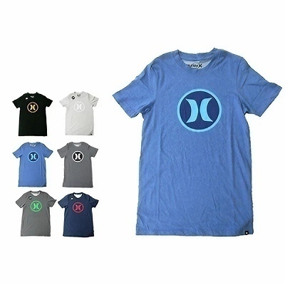 HURLEY ハーレー メンズ ロゴ Tシャツ サークルアイコン NIKE DRI FIT ブルー×スカイブルー Tシャツ メンズ (S Size)() HURLEY ハーレー メンズ ロゴ Tシャツ サークルアイコン NIKE DRI FIT ブルー×スカイブルー Tシャツ メンズ (S Size)